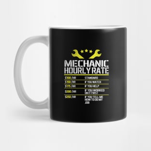 Mechanic Hourly Rate Mug